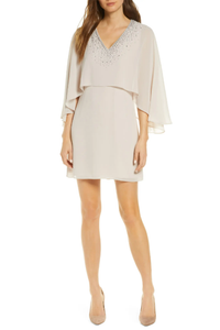 Cape Cocktail Dress
