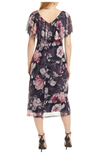 Floral CapeMidi Dress