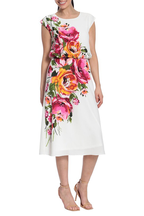 Floral Blouson Dress