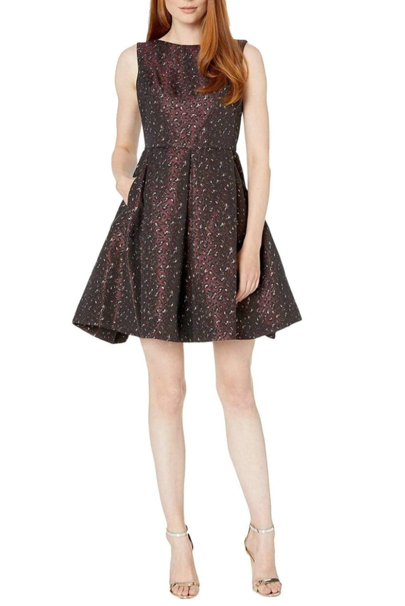 Metallic Jacquard Fit and Flare